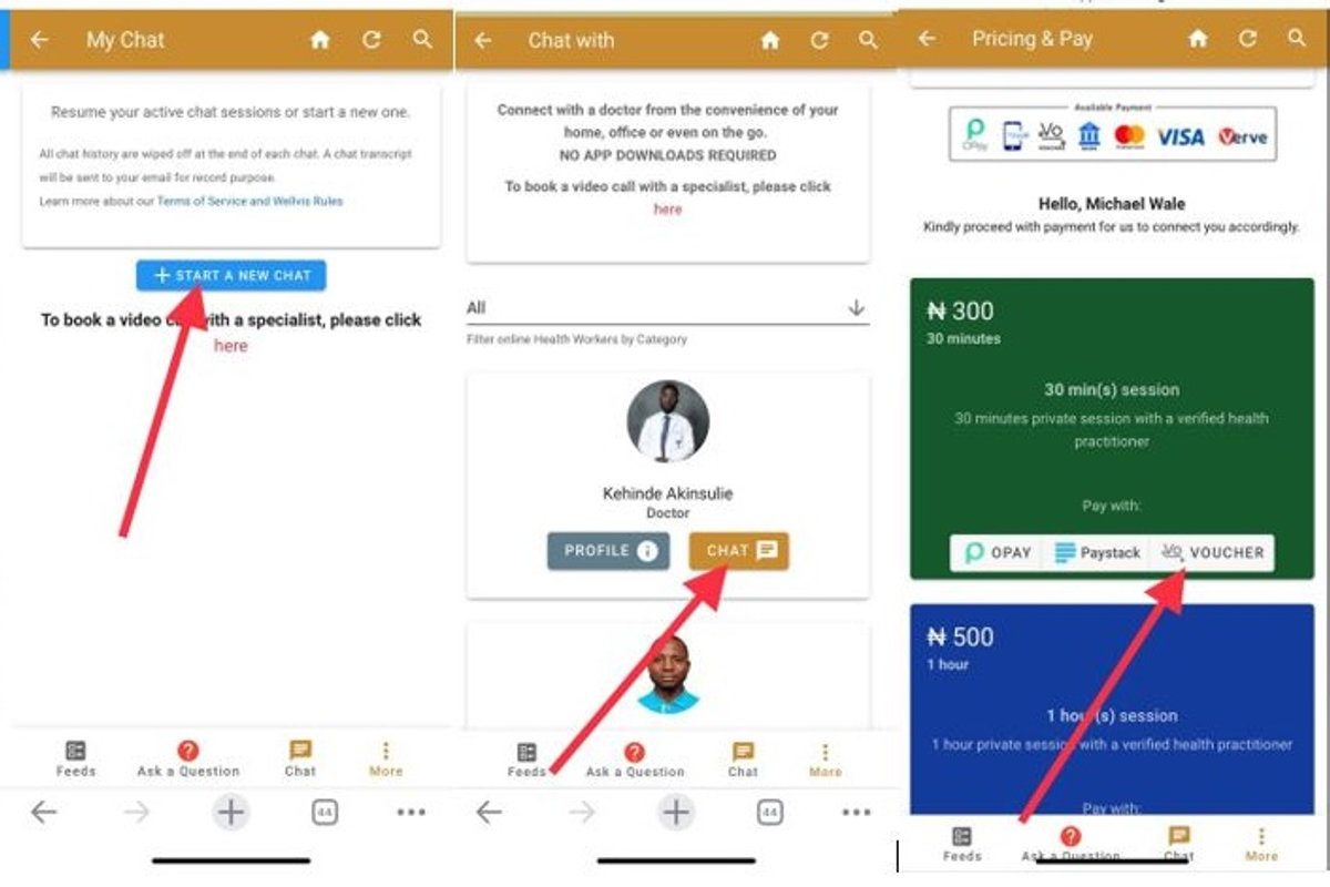 Wellvis digital payment voucher graphic